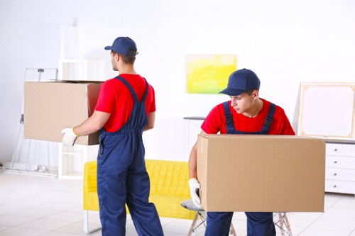 Local home moving team preparing a Fulham property move