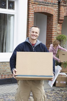 Professional packing materials prepared for a Fulham home move