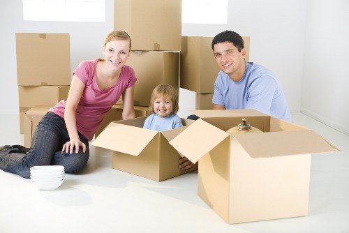 Careful boxing and labelling for a local packing service in Fulham