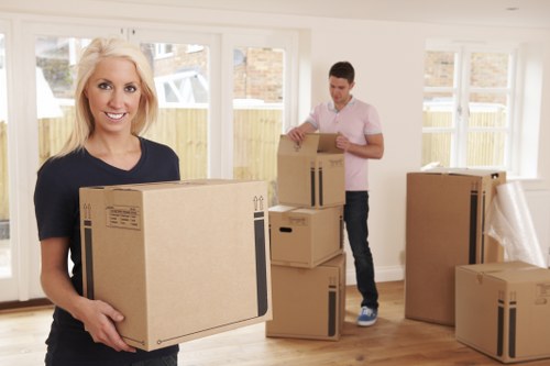 Removal team planning a local move in Fulham