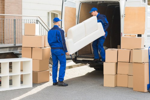 Movers helping with a home move in Fulham