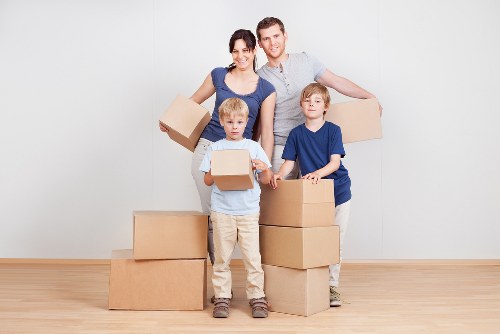 Professional movers handling flat relocation in Fulham