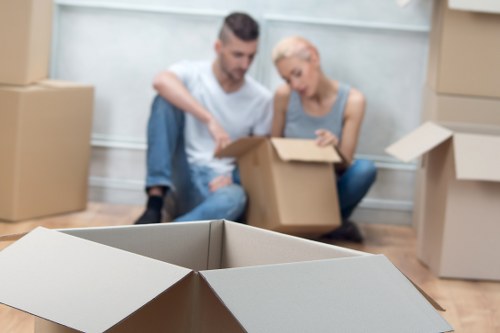 Packing and protecting office furniture for a Fulham commercial move