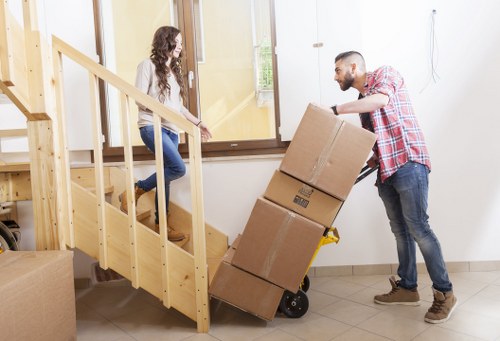 A Fulham office building with access considerations for removals