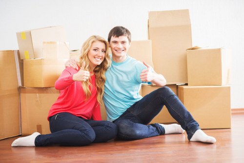 Room-by-room unpacking service helping a Fulham customer settle in